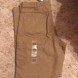Khaki FR Midweight CanvasJean Carhartt Pants 36x32